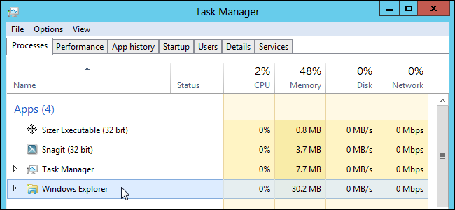 How to pin a Task Manager onto the Taskbar and Start Windows 8 screen Picture 1