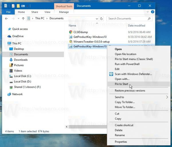 How to pin any file to Start Menu on Windows 10 Picture 4
