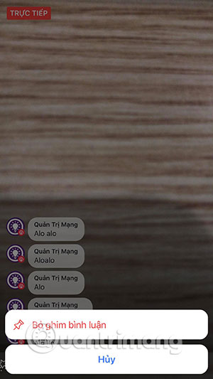 How to pin comments on Facebook Livestream Picture 7