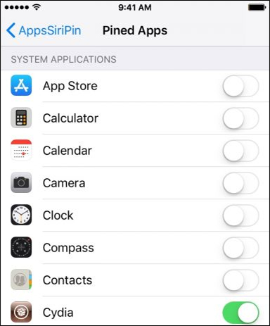 How to pin the app to the Siri iPhone Suggest utility Picture 2