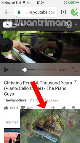 How to pin videos on Coc Coc Android, iOS Picture 2