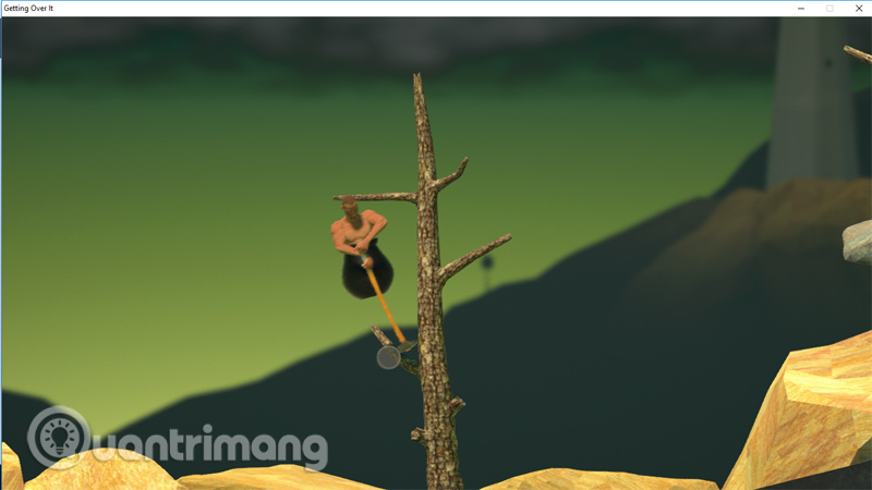 How to play games Getting Over It super addictive, super inhibited Picture 5