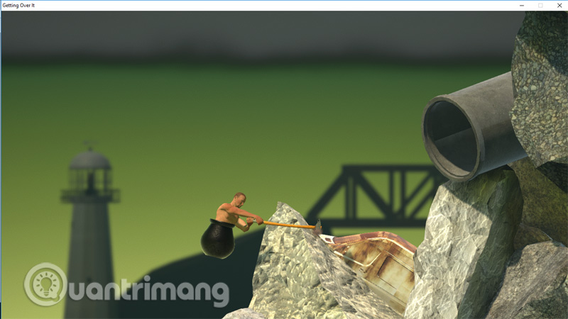 How to play games Getting Over It super addictive, super inhibited Picture 8