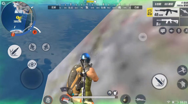 How to play Rules Of Survival when the ball is narrowed into the sea, rivers and lakes Picture 4