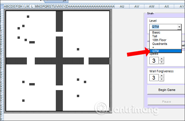 How to play Snakes on Excel Picture 11