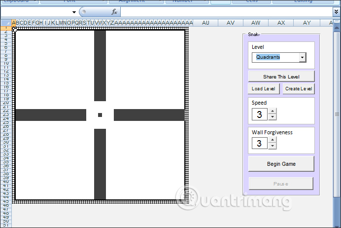 How to play Snakes on Excel Picture 4