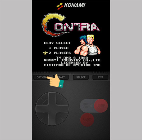 How to play the legendary Contra game on Android Picture 5