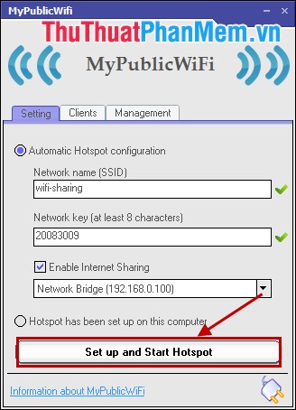 How to play Wifi on Laptop with MyPublicWiFi - Share Wifi on Laptop Picture 4