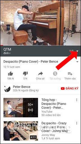 How to play YouTube videos automatically on Android and iPhone phones Picture 10
