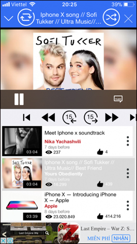 How to play YouTube videos when turning off the screen on iPhone Picture 6