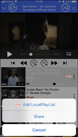 How to play YouTube videos when turning off the screen on iPhone Picture 8