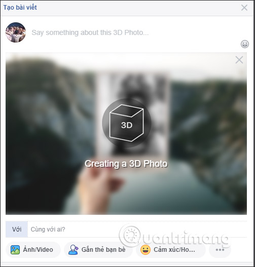How to post a 3D collage on Facebook Picture 9