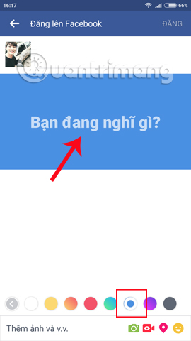 How to post color status on Facebook computer Picture 10