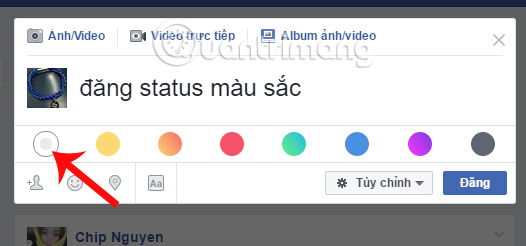 How To Post Color Status On Facebook Computer