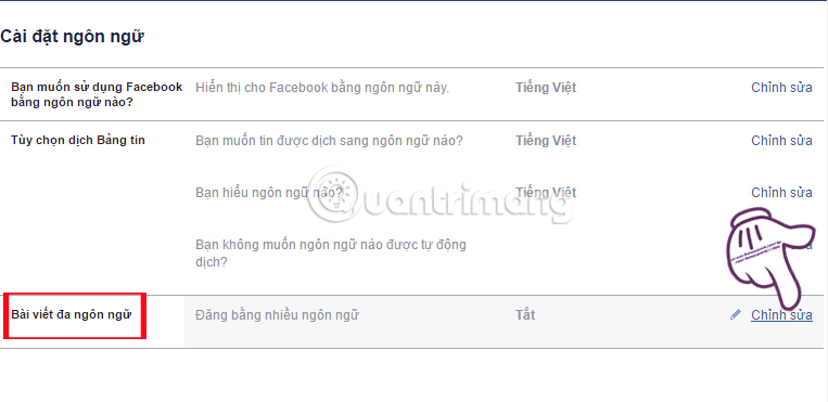 How to post Facebook status with multiple languages Picture 3