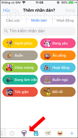 How to post Facebook status with sticker Picture 10