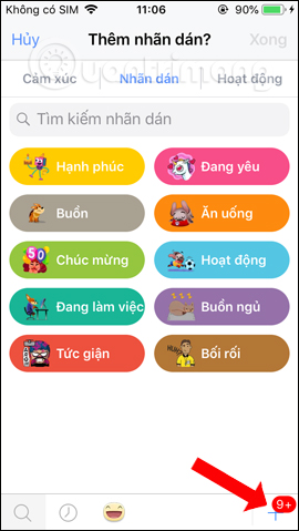 How to post Facebook status with sticker Picture 4