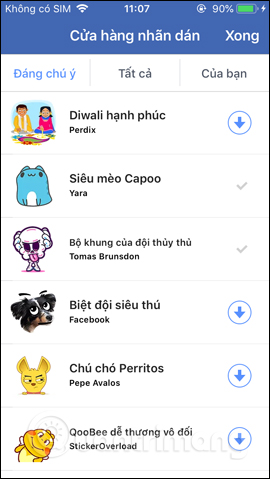 How to post Facebook status with sticker Picture 9