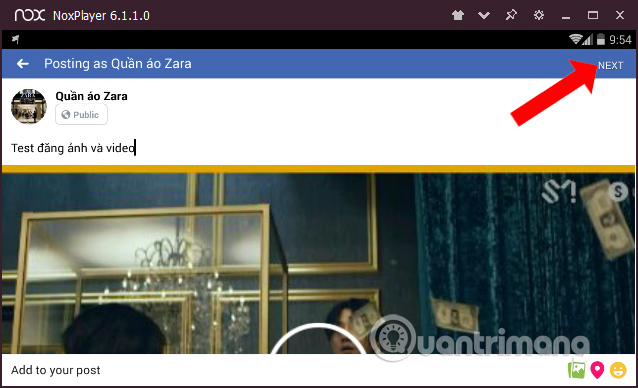 How to post photos and videos at the same time to Facebook Fanpage Picture 14