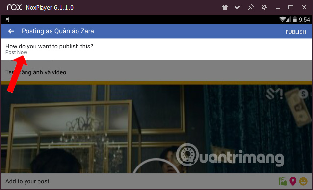 How to post photos and videos at the same time to Facebook Fanpage Picture 15