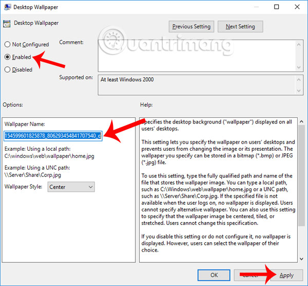 How to prevent anyone from changing Windows wallpaper? Picture 7