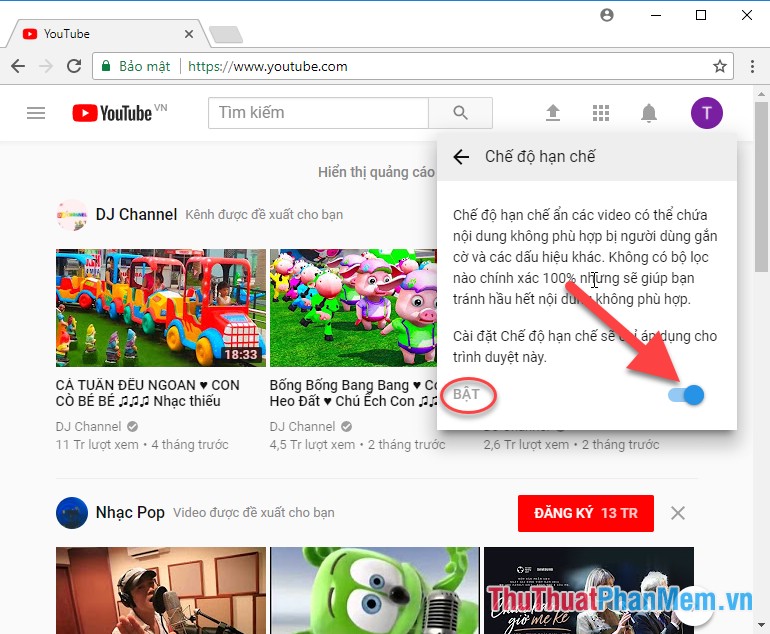 How to prevent inappropriate videos for children on YouTube Picture 3
