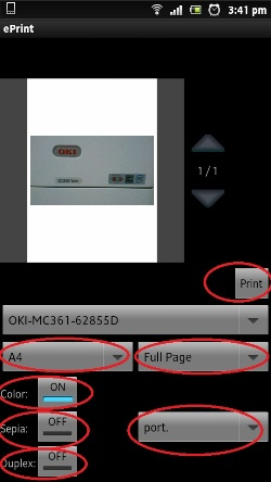 How to print documents directly from a smartphone or tablet Picture 6