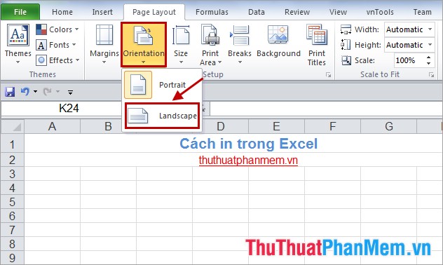 How to print in Excel - TipsMake.com