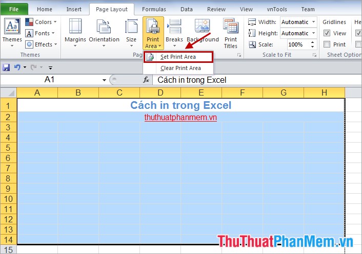 How to print in Excel - TipsMake.com