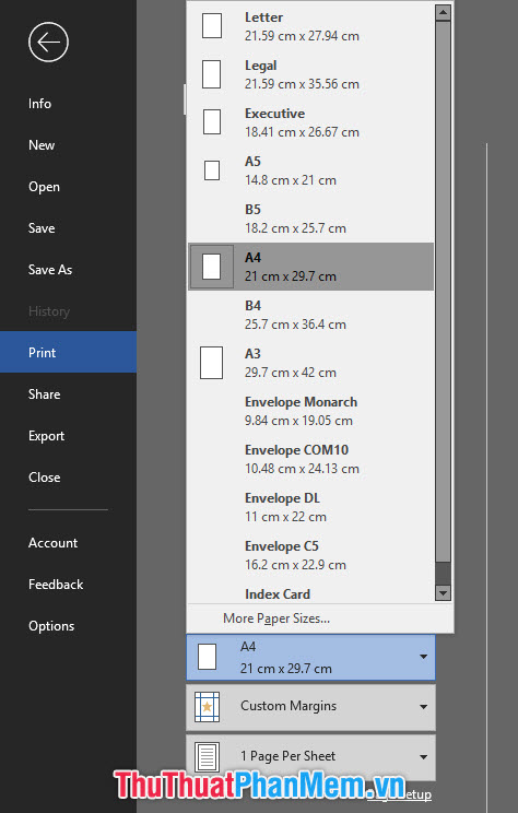 How to print two sides of paper in Word, PDF, Excel when using the printer does not support 2-sided printing Picture 5