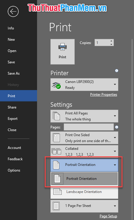 How to print two sides of paper in Word, PDF, Excel when using the printer does not support 2-sided printing Picture 6