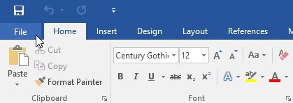How to print Word 2016 documents Picture 1