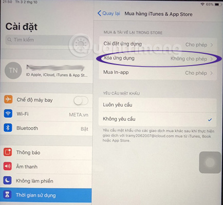 How to prohibit deleting iPhone applications, limiting the time to use applications on iOS 12 Picture 14