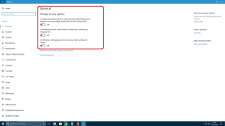 How to Protect Your Privacy in Windows 10 Picture 1