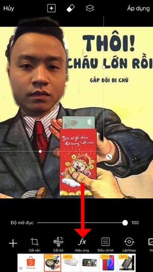 How to put a face on a photo 'I have grown up, double it' on the phone Picture 11