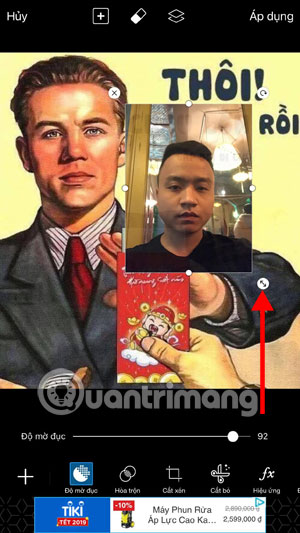 How to put a face on a photo 'I have grown up, double it' on the phone Picture 7