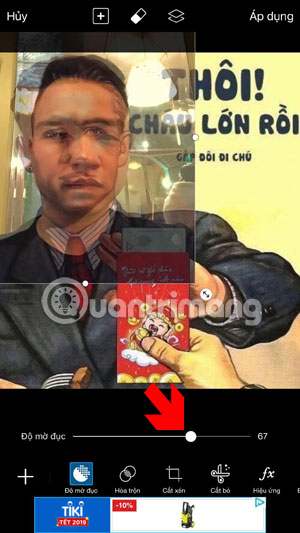 How to put a face on a photo 'I have grown up, double it' on the phone Picture 8