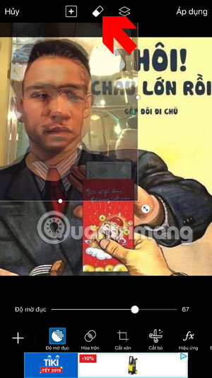 How to put a face on a photo 'I have grown up, double it' on the phone Picture 9