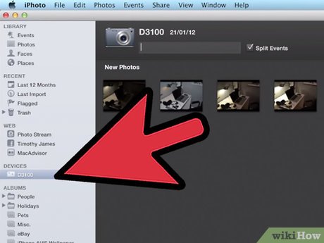 How to Put Photos Into iPhoto Picture 2