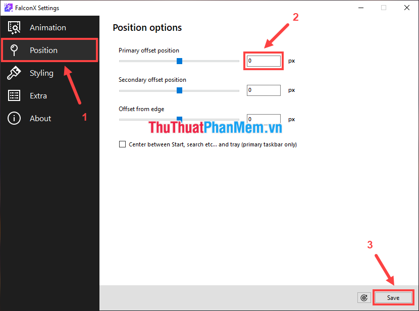 How to put the icon between the Taskbar and make the Taskbar transparent on Windows 10 Picture 5