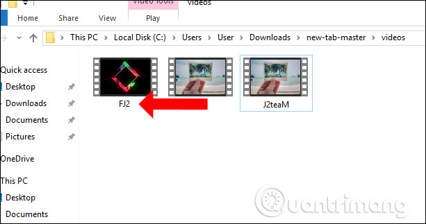 How to put videos for New Tab interface on Chrome Picture 11