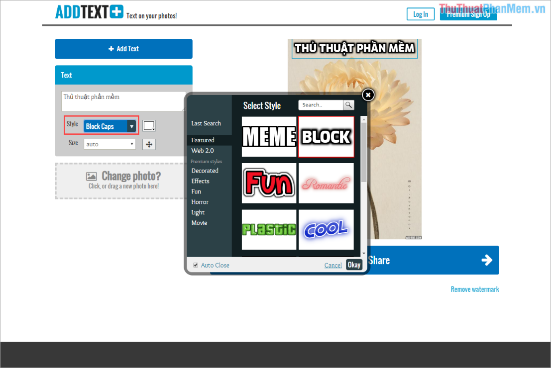 How to put words into photos online Picture 4
