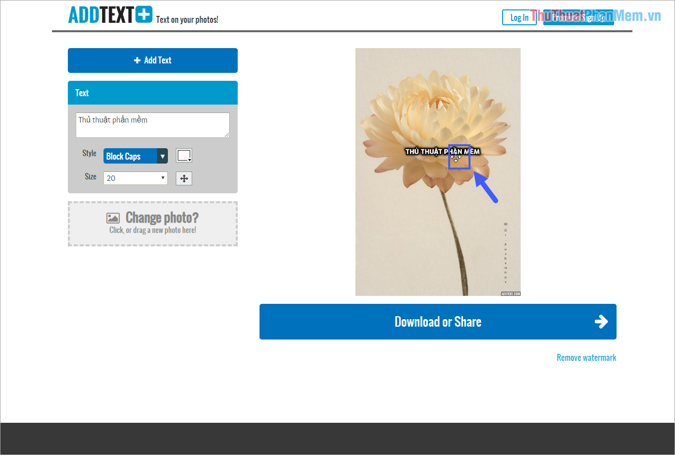How to put words into photos online Picture 7