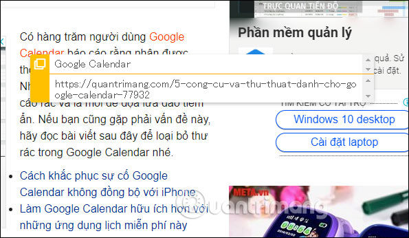How to quickly copy link embedded in text on Chrome Picture 4