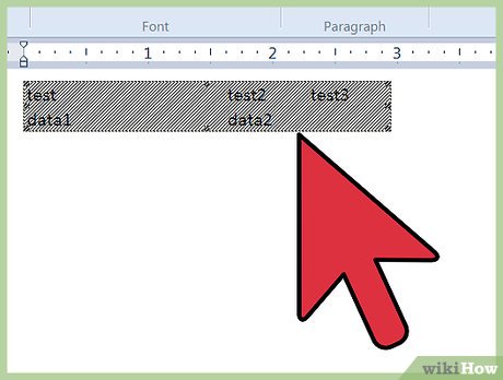 Picture 18 of How to Quickly Make a Table for WordPad