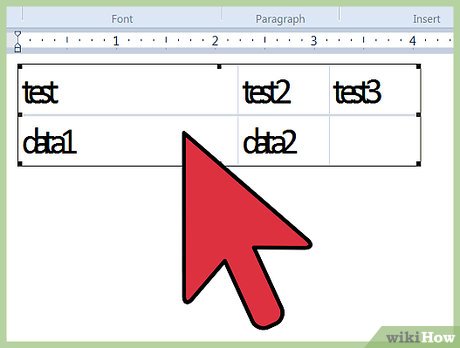 Picture 19 of How to Quickly Make a Table for WordPad