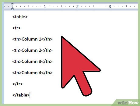 Picture 4 of How to Quickly Make a Table for WordPad