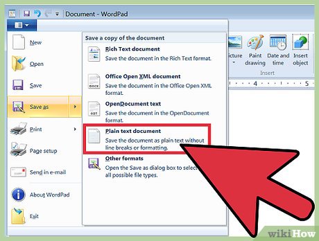 Picture 8 of How to Quickly Make a Table for WordPad