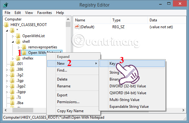 How to quickly open the data file with the Notepad editor Picture 5