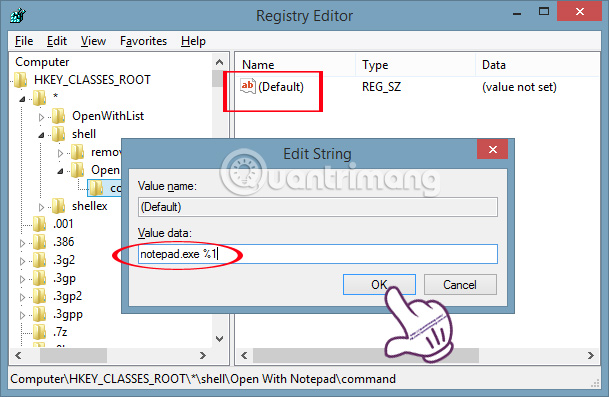 How to quickly open the data file with the Notepad editor Picture 7